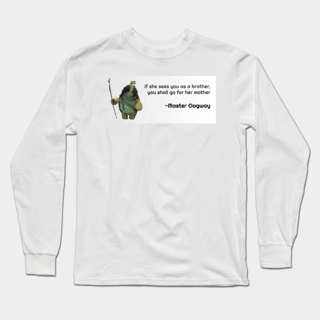 Master Oogway Quote #3 Long Sleeve T-Shirt by Geektuel